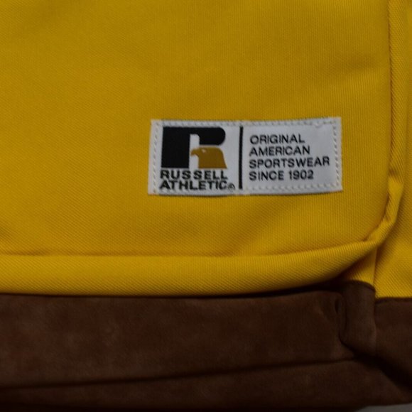 Russell Athletic Mens Womens Yellow Legacy 18" Backpack New With Tags - Picture 6 of 10